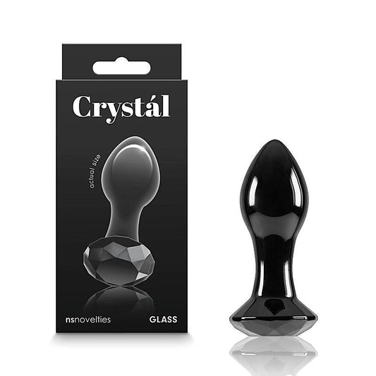 Crystal Gem Glass Butt Plug G-Spot Vibrator - G-Spot Vibrators