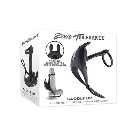Zero Tolerance Saddle Up Cock and Ball Vibrator - Cock Rings