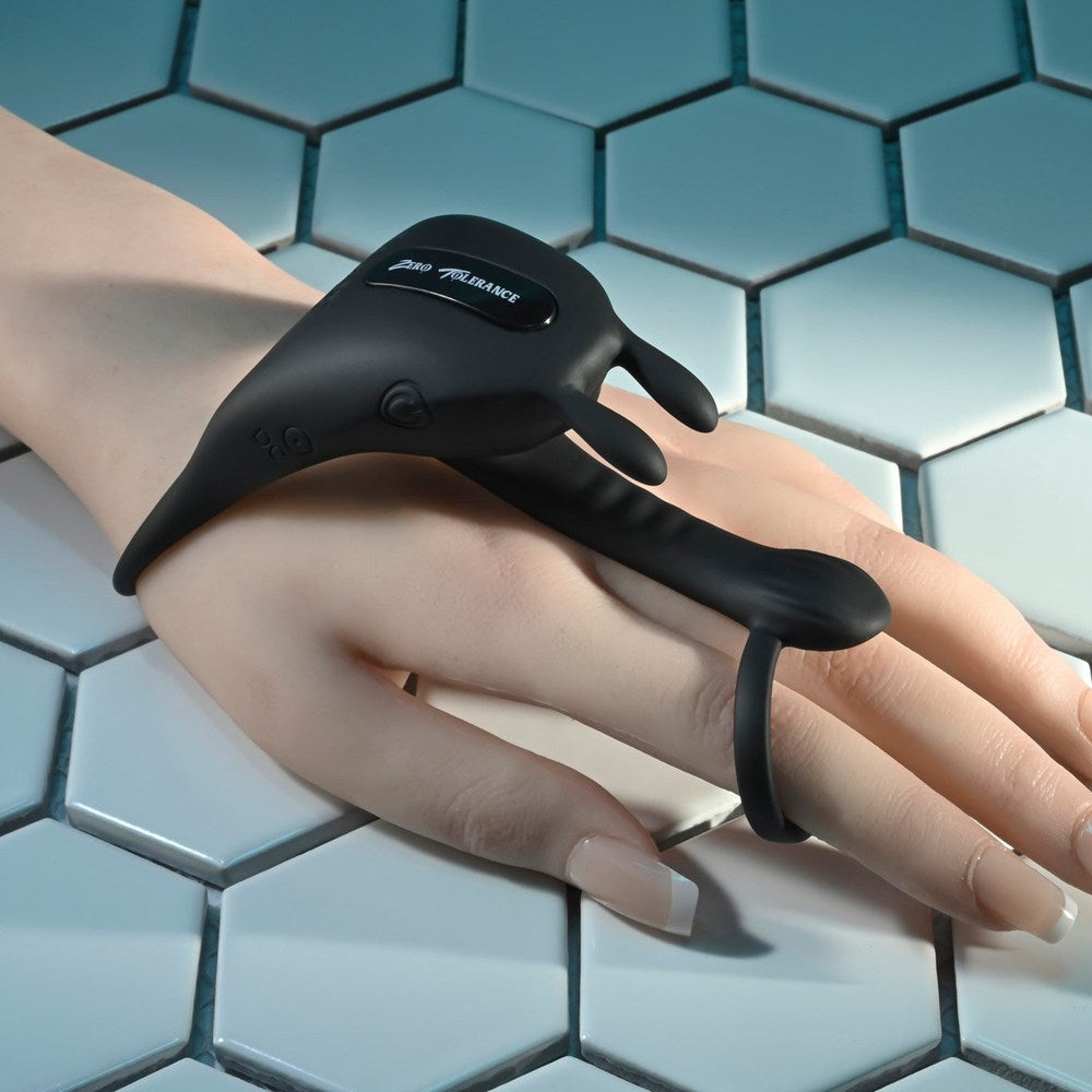 Zero Tolerance Saddle Up Cock and Ball Vibrator - - Cock Rings