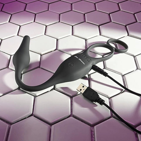 Plug & Tug Rechargeable Cock Ring by Evolved - Cock Rings