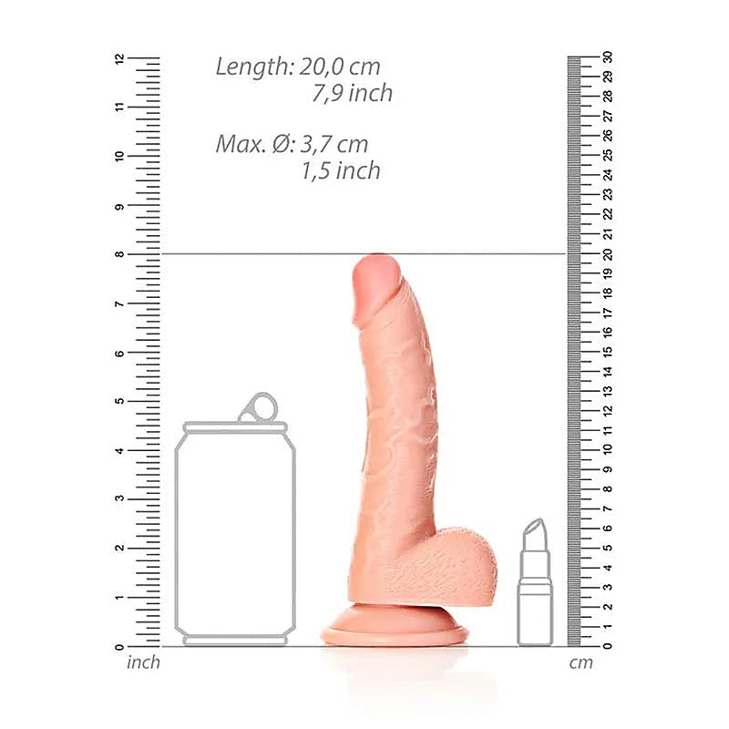 Premium REALROCK Curved Dildo by Shots Toys - Realistic Dildos