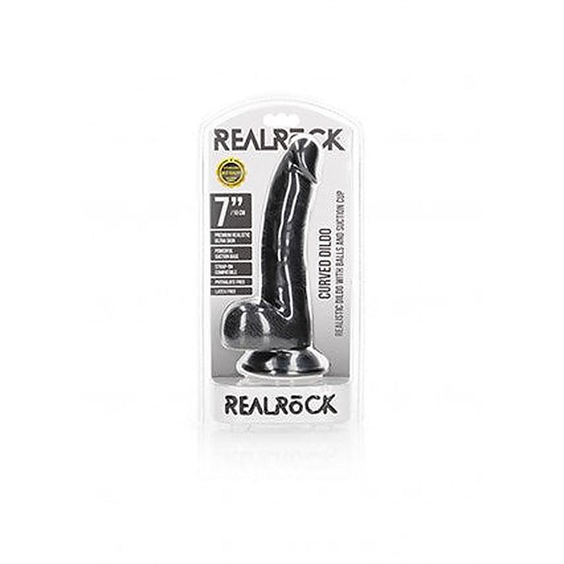 Premium REALROCK Curved Dildo by Shots Toys - Realistic Dildos