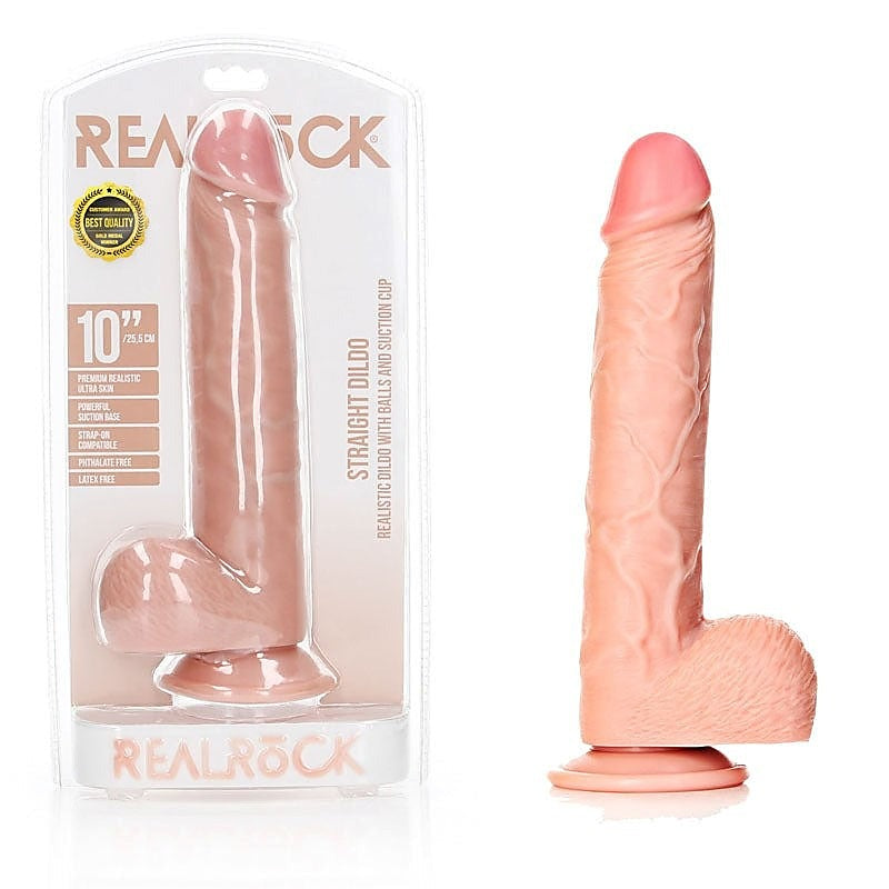 REALROCK Waterproof Dildo + Balls by Shots Toys - Realistic Dildos