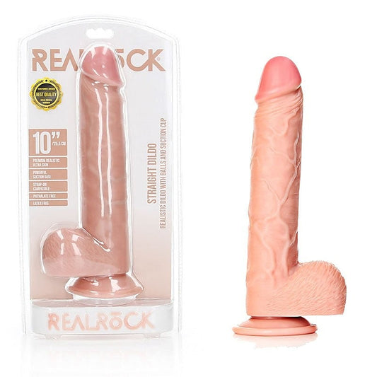 REALROCK Waterproof Dildo + Balls by Shots Toys - Realistic Dildos