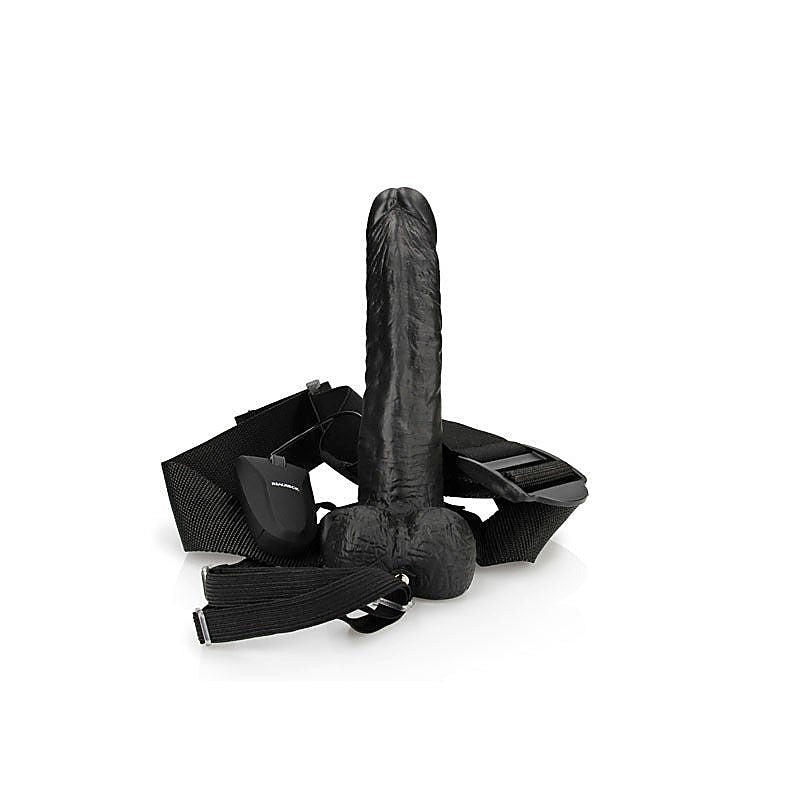 REALROCK Vibrating Hollow Strap-On by Shots Toys - Realistic Dildos
