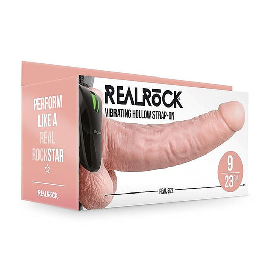 23 cm Adjustable Vibrating Strap-On by Shots Toys - Realistic Dildos