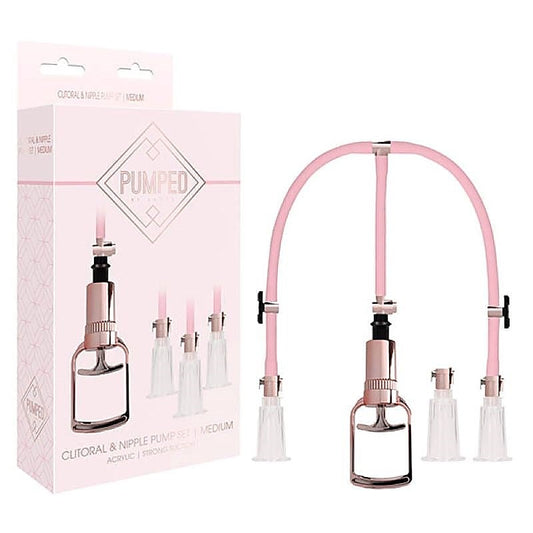 PUMPED Clitoral & Nipple Pump Set by Shots Toys - Nipple and Clit Clamps