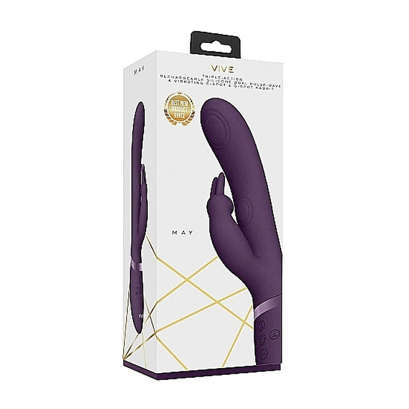 Vive MAY Dual Pulse Wave Rabbit Vibrator by Shots Toys - Rabbit Vibrators