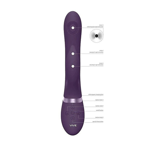 Customizable Pleasure Rabbit AIMI by Shots Toys - Rabbit Vibrators