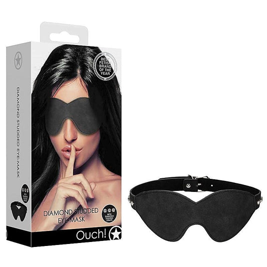 Diamond Studded Eye-Mask by Shots Toys - Masks And Blindfolds
