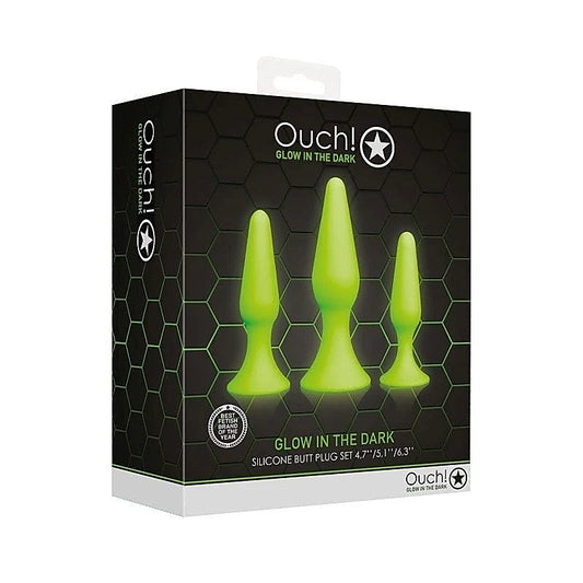 OUCH! Luminous Pleasure Plug by Shots Toys - Butt Plugs
