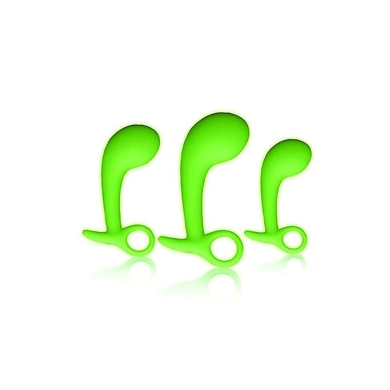 OUCH! Glow-in-Dark Prostate Pleasure Set by Shots Toys - Prostate Toys