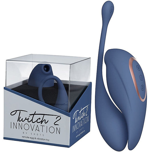 Twitch 2 - Suction Vibe & Vibrating Egg by Shots Toys - Realistic Dildos