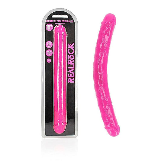 REALROCK Cosmic Glow Double Dong by Shots Toys - Realistic Dildos