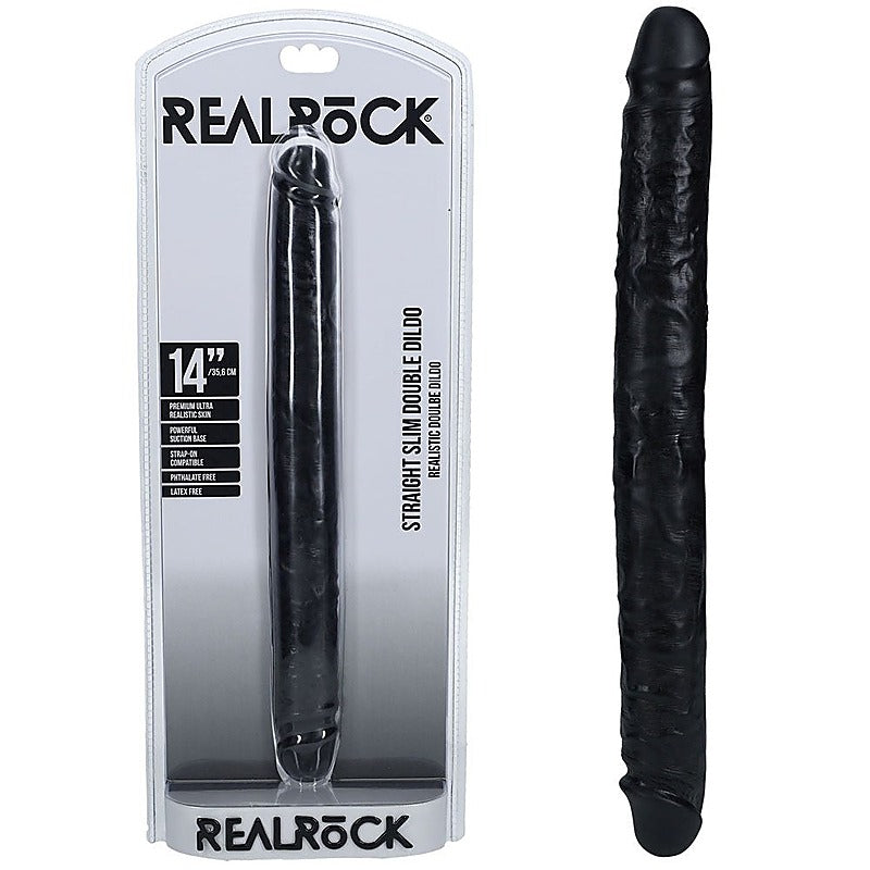 REALROCK 35cm Slim Double Dildo by Shots Toys - Realistic Dildos