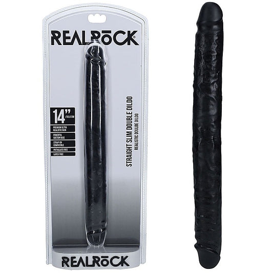 REALROCK 35cm Slim Double Dildo by Shots Toys - Realistic Dildos