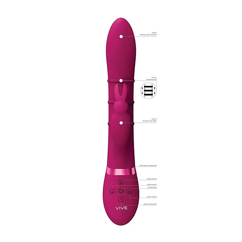 VIVE Sora Rabbit Vibrator by Shots Toys - Realistic Dildos