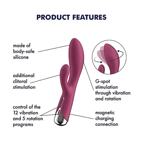 Spinning Rabbit 1 Multi Functions G Spot and Clitoral - Rabbit Vibrators