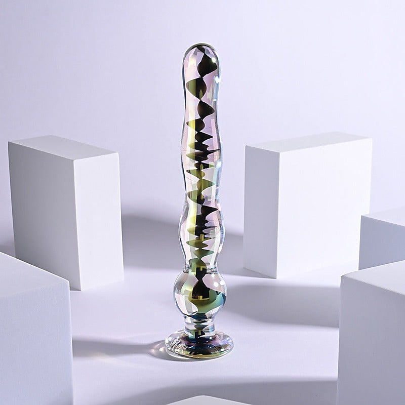 Playboy Pleasure JEWELS WAND Glass Dildo by Evolved - Non-Realistic Dildos