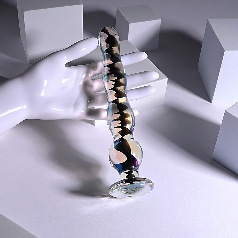 Playboy Pleasure JEWELS WAND Glass Dildo by Evolved - Non-Realistic Dildos