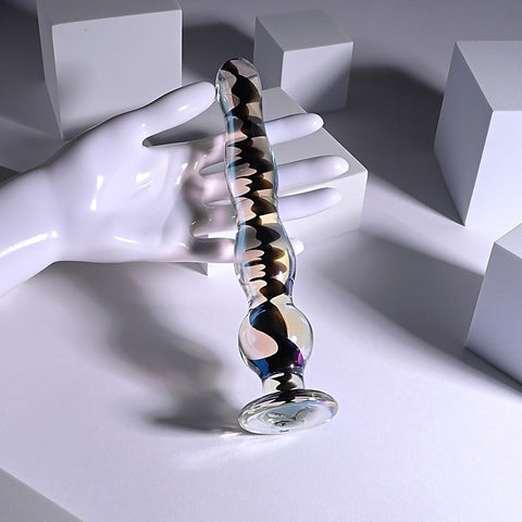 Playboy Pleasure JEWELS WAND Glass Dildo by Evolved - Non-Realistic Dildos