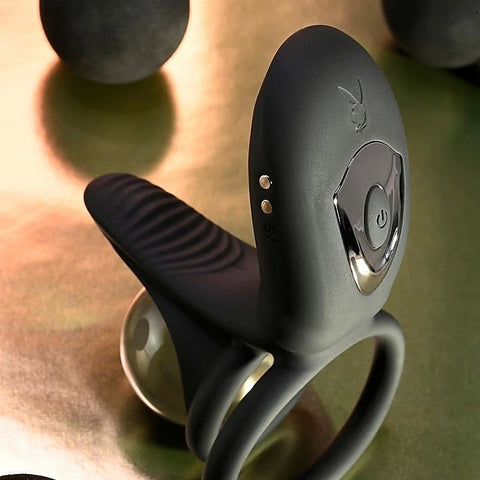 Playboy Pleasure JUST RIGHT Vibrating Cock Ring by Evolved - Cock Rings