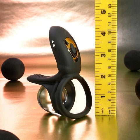 Evolved Playboy Pleasure JUST RIGHT Vibrating Cock Ring Dual Motors - Cock Rings