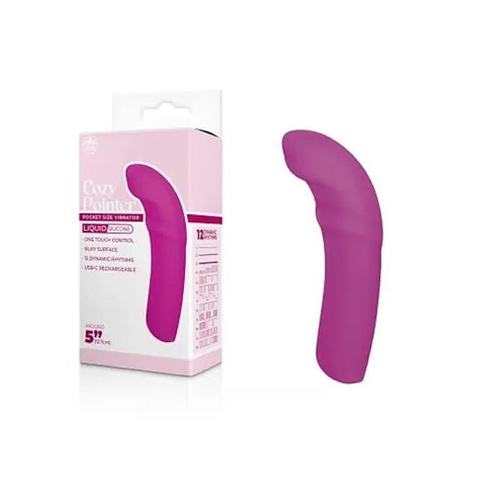 Cozy Pointer With Ridge 12 cm Rechargeable Mini Vibe - G-Spot Vibrators