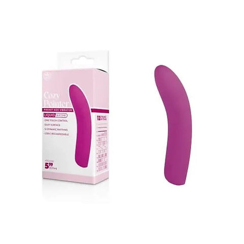 Cozy Pointer Bent 12 cm Rechargeable Mini Vibe - Finger and Tongue Vibrators