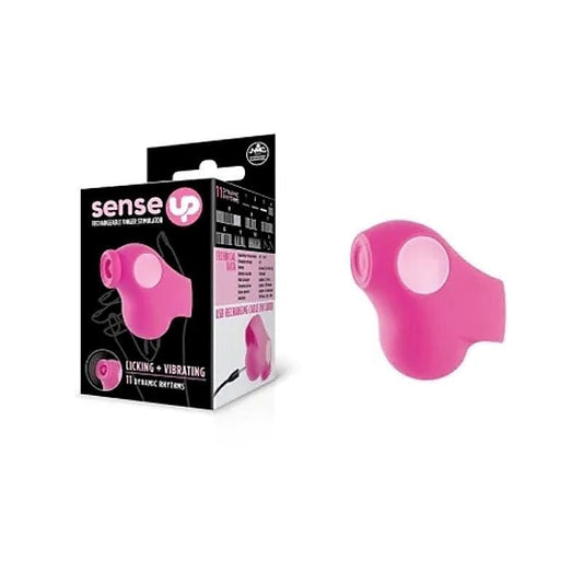 Rechargeable Finger Stimulator Finger Vibrator Pink - Finger and Tongue Vibrators
