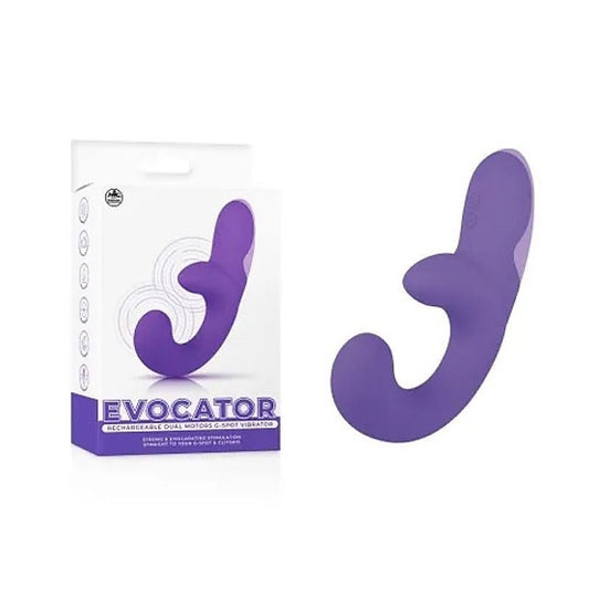 Evocator USB Rechargeable Dual Motor G-Spot Vibrator - Rabbit Vibrators
