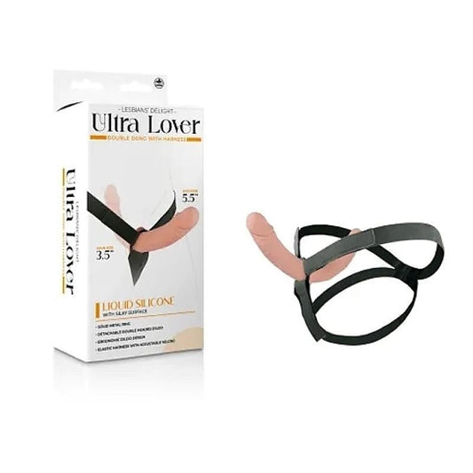 Ultra Lover Double Dong Penetrix with Harness - Realistic Dildos