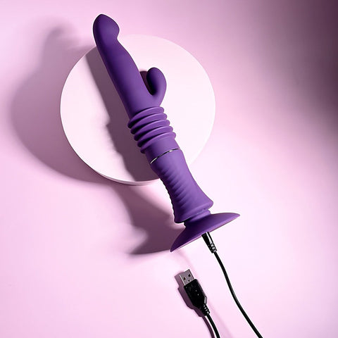 Hoppy Ending Thrusting Rabbit Vibrator by Evolved - Rabbit Vibrators