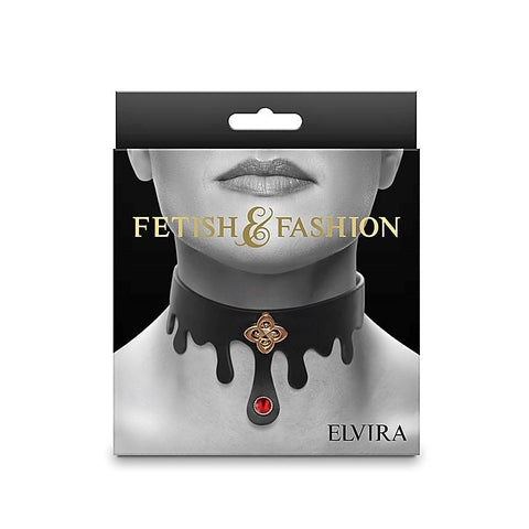Premium Elvira Bondage Collar by NS Novelties - Collars and Leads