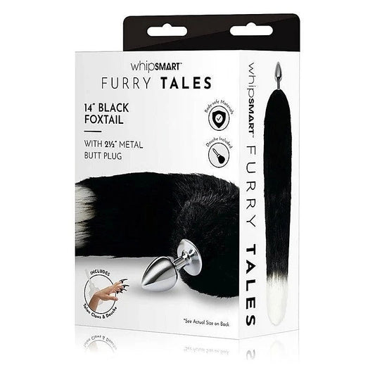 WhipSmart Furry Tales Fox Tail Metal Butt Plug - Butt Plugs