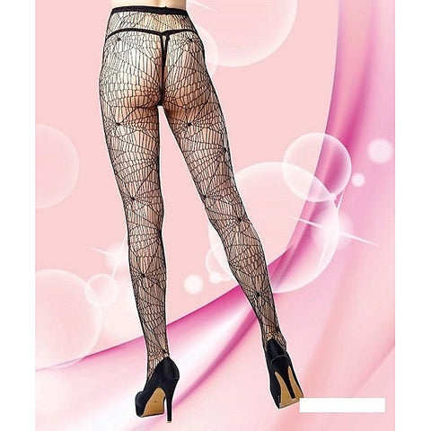 Delilah Pantyhose Spiderweb Design by Spotlight Hosiery - Hosiery