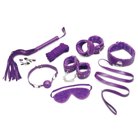 WhipSmart Fuzzy Everything You Need 12 Piece Bondage Kit - Bondage Kits