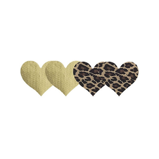 Jungle Fever Heart Nipple Pasties by Xgen Products - Bras and Bra Sets