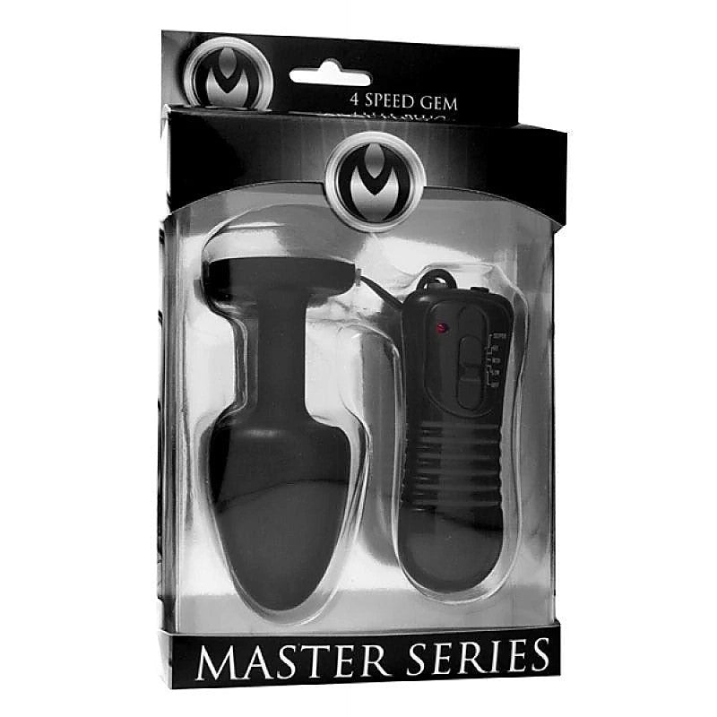 Paragon Gem Accented Vibrating Anal Plug by XR Brands - Butt Plugs