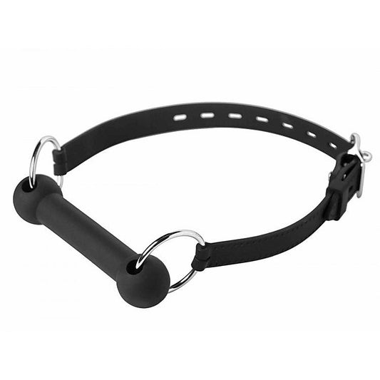 Mr Ed Locking Silicone Bit Gag by XR Brands - Bondage Gags and Bits