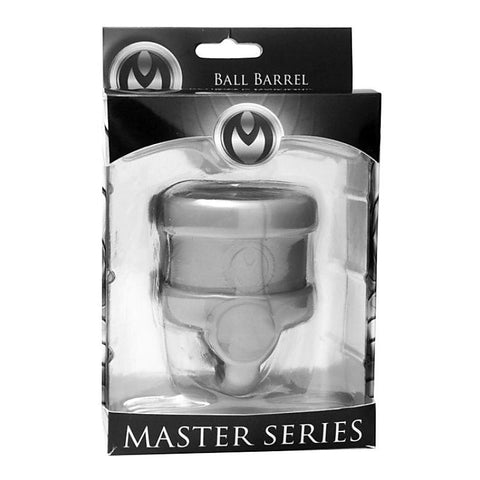 Ball Barrel Divided Scrotum Stretcher by XR Brands - Cock Rings