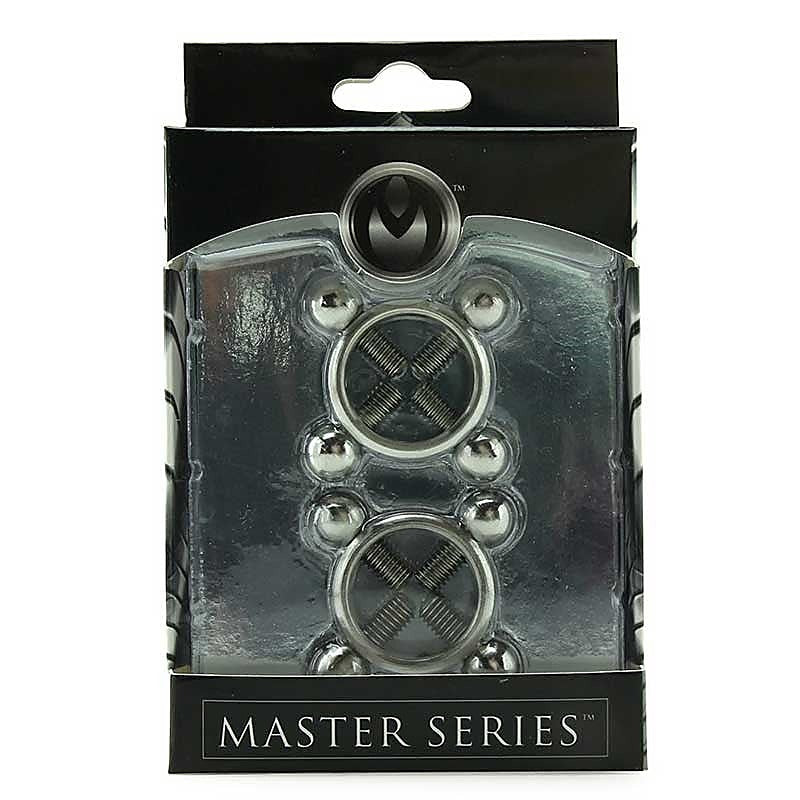 Rings Of Fire Stainless Steel Nipple Press Set by XR Brands - Breast and Nipple Toys