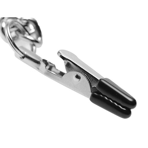 Collar Nipple And Clit Clamp Set by XR Brands - Nipple and Clit Clamps