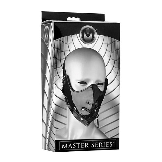 Lektor Zipper Mouth Muzzle by XR Brands - Bondage Hoods