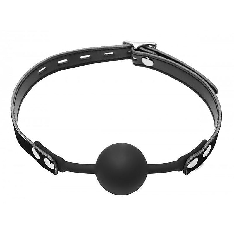 Hush Locking Silicone Comfort Ball Gag by XR Brands - Bondage Gags and Bits