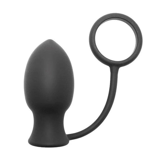Bomber Vibrating Butt Plug With Cock Ring by XR Brands - Anal Vibrators