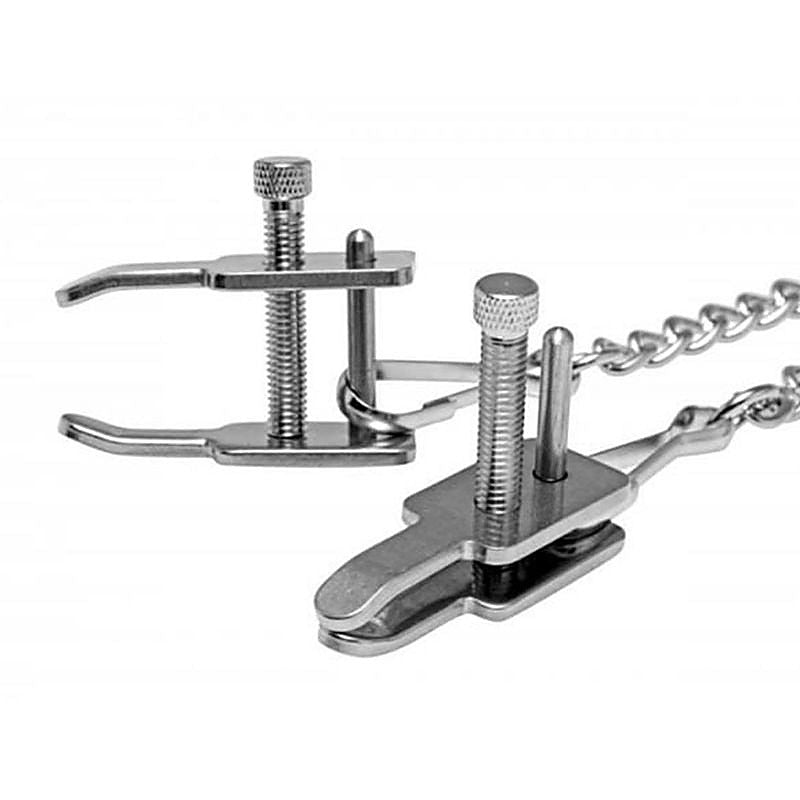 Professional Kneeling Clamps by XR Brands - Breast and Nipple Toys