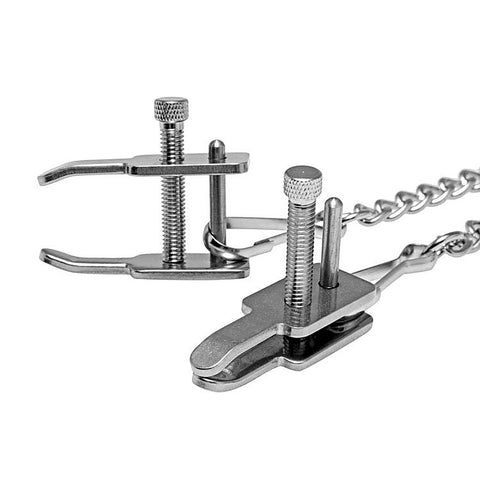 Professional Kneeling Clamps by XR Brands - Breast and Nipple Toys