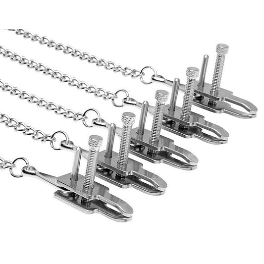 Game of Chains Extreme Clamp Bondage System by XR Brands - Cuffs and Restraints