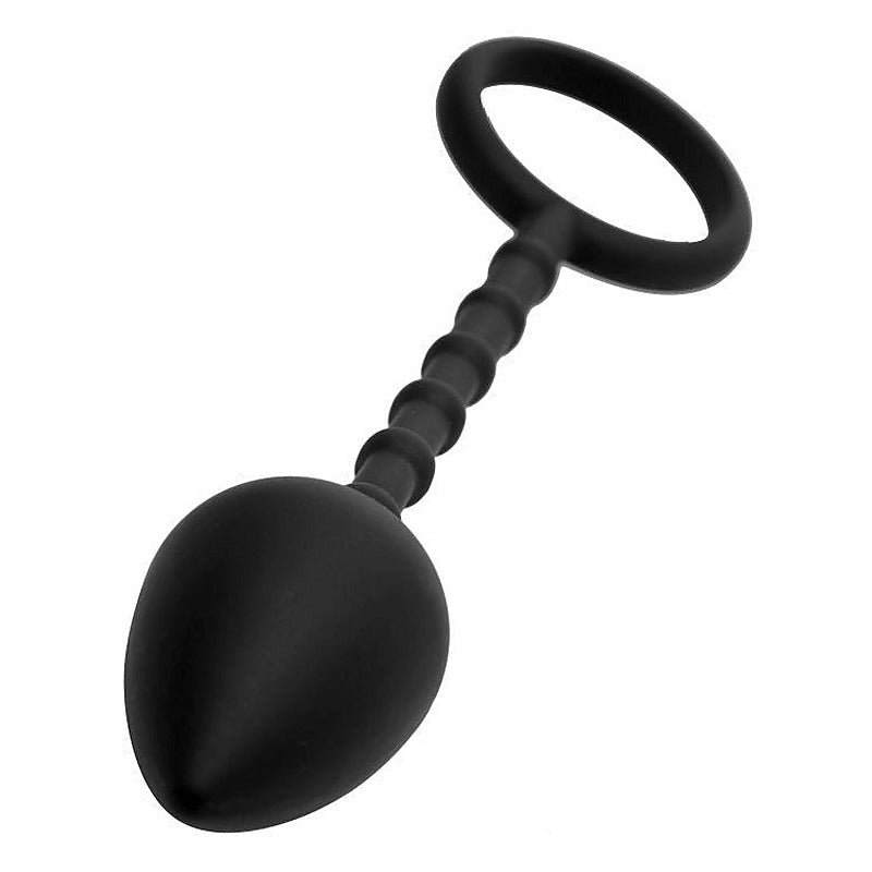Imbed L Silicone Anal Plug and Cock Ring by XR Brands - Cock Rings